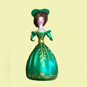 Vintage Green De Carlini Lady Ornament